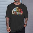 Long Beachintage California Beach Rétro Coucher De Soleil T-Shirt Cadeaux pour lui