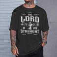 The Lord Is My Strength Faith Gym Workout Motivation Small T-Shirt Gifts for Him