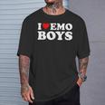 I Love Emo Boys T-Shirt Geschenke für Ihn