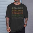 Love Heart Zealots Grunge Vintage Style Black Zealots T-Shirt Gifts for Him