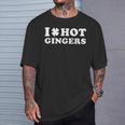 I Love Hot Gingers St Patrick's Day T-Shirt Gifts for Him