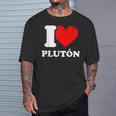 I Love Plutón Camiseta unisex Regalos para él