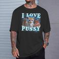 I Love Pussy Cat T-Shirt Geschenke für Ihn