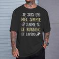 Mec Simple Running Apéro Homme Humour Course À Pied Cadeau T-Shirt Cadeaux pour lui