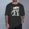 Mech Warrior Sketch Shirt Mighty Tech Robot Fighter Premium T-Shirt Gifts for Him
