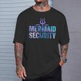 Mermaid Security Dad Mermaid Family Mermaid Squad T-Shirt Geschenke für Ihn