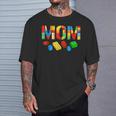Mom Master Builder Building Blocks Bricks Mother's Day T-Shirt Gifts for Him