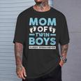 Mom Of Twin Boys Classic Overachiever Twin Mom Twin Mama T-Shirt Gifts for Him