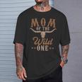 Mom Of The Wild One Cowboy Western Rodeo Party Matching T-Shirt Gifts for Him