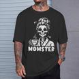 Momster Skeleton Tattoo Coffee Mum Gothic Outfit T-Shirt Geschenke für Ihn