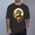Mono Bebiendo Cerveza Bebedor De Cerveza Divertido Gorila Borracho Sim Camiseta unisex Regalos para él