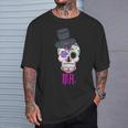 Mr Sugar Intage Avec Tête De Mort Dia De Los Muertos T-Shirt Cadeaux pour lui
