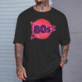 Nacido En Los Años 80 Neon Light Disco Música Cumpleaños Punk Music Camiseta unisex Regalos para él