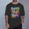 New Year's Eve Party Outfit Decoration Fireworks New Year Happy New Year T-Shirt Geschenke für Ihn