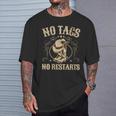 No Tags No Restarts Cowboy Western Country Fan Line Dance Cuello Camiseta unisex Regalos para él