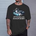 Offizielles Schlaf Boston Terrier Hund Hunde Liebhaber T-Shirt Geschenke für Ihn