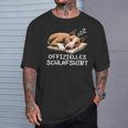 Offizielles Schlaf Bullterrier Hunde Hund Hunderasse T-Shirt Geschenke für Ihn