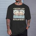 Offizielles Schlaf Pudel Schlafanzug Morgenmuffel Hund T-Shirt Geschenke für Ihn