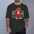 Oso Hip Hop Aniversario Graffiti Boombox De Hip Hop Camiseta unisex Regalos para él
