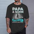 Papa Und Sohn Alleine Stark Gemeinsam Unschlagbar Father's Day T-Shirt Geschenke für Ihn