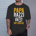 Paparazzi Say Cheese Photographer Photography Camera T-Shirt Geschenke für Ihn