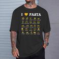 Pastaarieties Spaghetti Noodles Italy Pasta S T-Shirt Geschenke für Ihn