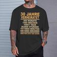 Pearl Wedding Anniversary 30Th Anniversary Married T-Shirt Geschenke für Ihn