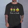 Peas On Earth Peace On Earth Christmas Pun Premium T-Shirt Gifts for Him