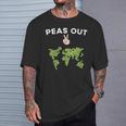 Peas Out Hip World Peace On Earth Pun Achieved World Peas Premium T-Shirt Gifts for Him