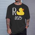 Pension 2025 With Duck For Pensioners And Retirees T-Shirt Geschenke für Ihn