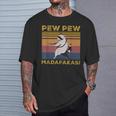 Pew Pew Madafakas Raccoon | Vintage Retro Unisex T-Shirt Gifts for Him