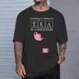 Pink Teapot And Cup TEA Chemistry Solution T-Shirt Gifts for Him