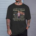 President Donald Trump Inauguration Day 2025 American Flag T-Shirt Gifts for Him