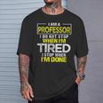 Profesor Gráfico Universidad Apreciación Del Profesor Camiseta unisex Regalos para él