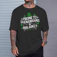 Prone To Shenanigans & Malarkey St Patrick's Day Proud Irish T-Shirt Gifts for Him