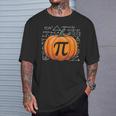 Pumpkin Pie Math Thanksgiving Pi Day Math Teacher Fall T-Shirt Gifts for Him