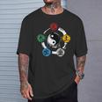 Qigong Five Elements Tai Chi Meditation Ying & Yang T-Shirt Geschenke für Ihn