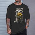 Raccoon Sunflower Unisex T-Shirt – Cute Floral Gift Gifts for Him