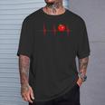 Red Tomato Paradeiser Heartbeat Ecg Pulseegetable Gardener T-Shirt Geschenke für Ihn