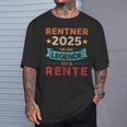 Rentner 2025 Legend Retirement For Grandpa T-Shirt Geschenke für Ihn