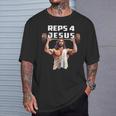 Reps 4 Jesús En El Gimnasio Reps 4 Jesus In The Gym Sin Mangas Camiseta unisex Regalos para él