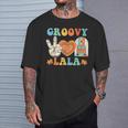 Retro Groovy Lala Grandma Hippie Family Matching T-Shirt Gifts for Him