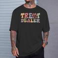 Retro Groovy Treat Dealer Dogs Owner Treats Pet Dog Lover T-Shirt Gifts for Him