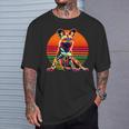 Retro Sunset Sunglasses African Wild Dog Painted Dog T-Shirt Gifts for Him
