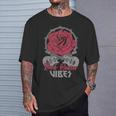 Rock Queenibes Guitarraintage Rose Rock Music Camiseta unisex Regalos para él