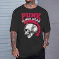 Rock And Roll Musik & Festival I Damen & Herren Punk Is Not Dead I Punker & Anarquía Para Punk Rock Small Camiseta unisex Regalos para él