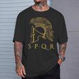 Roma Spqr Historia Romana Camiseta unisex Regalos para él