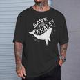 Salvar A Las Ballenas Camiseta unisex Regalos para él