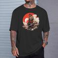 Samurai Hombres Guerrero Japonés Ninja Hombres Kawaii Camiseta unisex Regalos para él