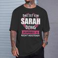 Sarah Name First Name T-Shirt Geschenke für Ihn